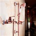 FontanaShowersï¿½ Sassari Wall Mount Rose Gold Shower Set With Soap Dish