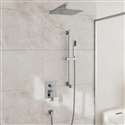 Fontana Morbihan Chrome  Wall Mount Rain Shower Set