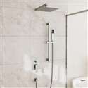 Fontana Brittany Brushed Nickel Wall Mount Shower Set