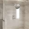 Fontana Vendee Brushed Nickel Rainfall Shower Head Set