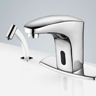 Fontana Freestanding Commercial Motion  Sensor Faucet And Automatic Soap Dispenser