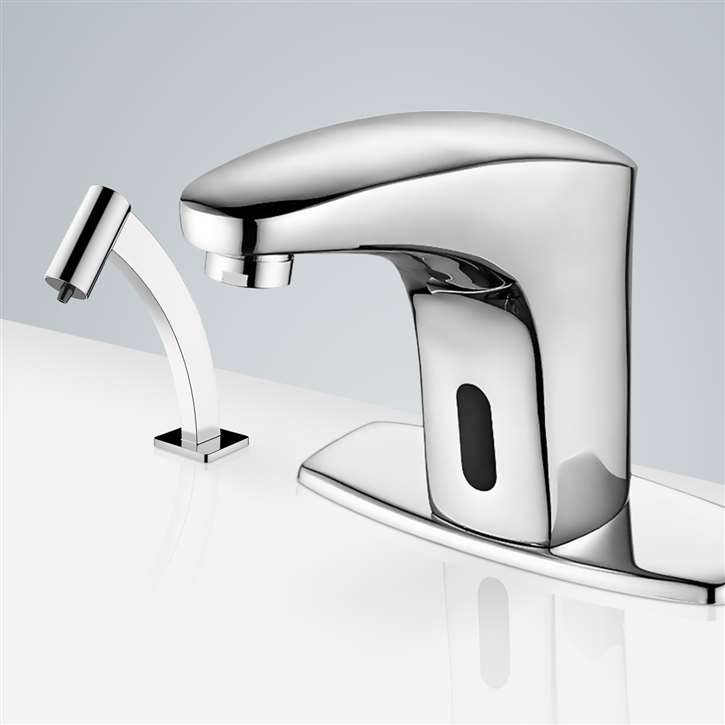 Fontana Freestanding Commercial Motion  Sensor Faucet And Automatic Soap Dispenser