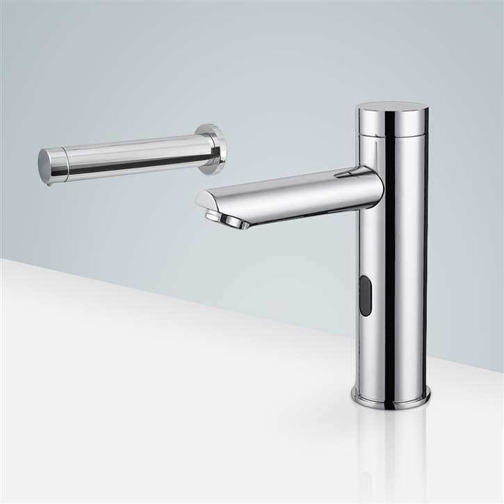 Fontana Freestanding Commercial Motion  Sensor Faucet And Automatic Soap Dispenser