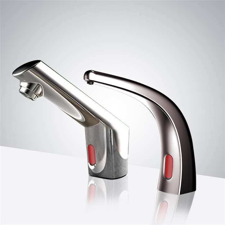 Fontana Freestanding Commercial Motion  Sensor Faucet And Automatic Soap Dispenser