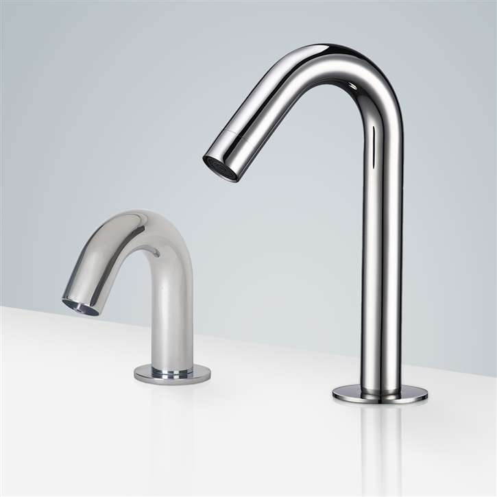 Fontana Touchless Commercial Motion Sensor Faucet And Automatic Soap ...