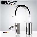 Fontana Bravat High Quality Freestanding Automatic Commercial Sensor Faucet & Automatic No-Touch Soap Dispenser