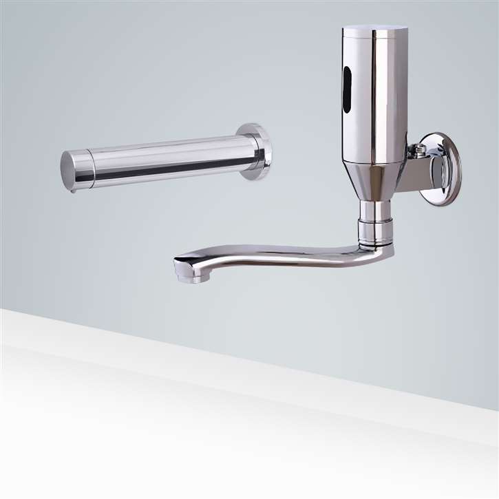 Fontana Freestanding Commercial Motion  Sensor Faucet And Automatic Soap Dispenser