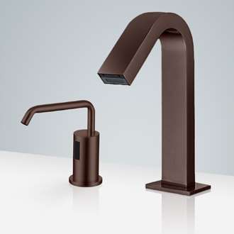 Fontana Freestanding Commercial Motion  Sensor Faucet And Automatic Soap Dispenser