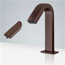 Fontana Deauville Light Oil Rubbed Bronze Motion Touchless Sensor Faucet & Automatic No Touch Soap Dispenser for Restrooms