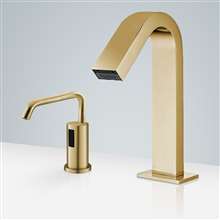 Fontana Freestanding Commercial Motion  Sensor Faucet And Automatic Soap Dispenser