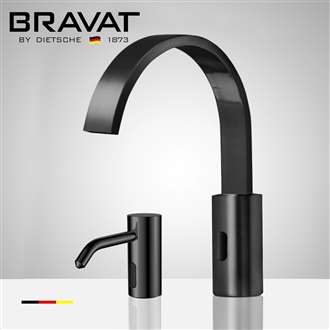 Fontana Melun Dark Oil Rubbed Bronze Touchless Motion Sensor Faucet, Automatic Liquid Soap Dispenser for Restrooms