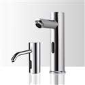 Fontana Freestanding Commercial Motion  Sensor Faucet And Automatic Soap Dispenser