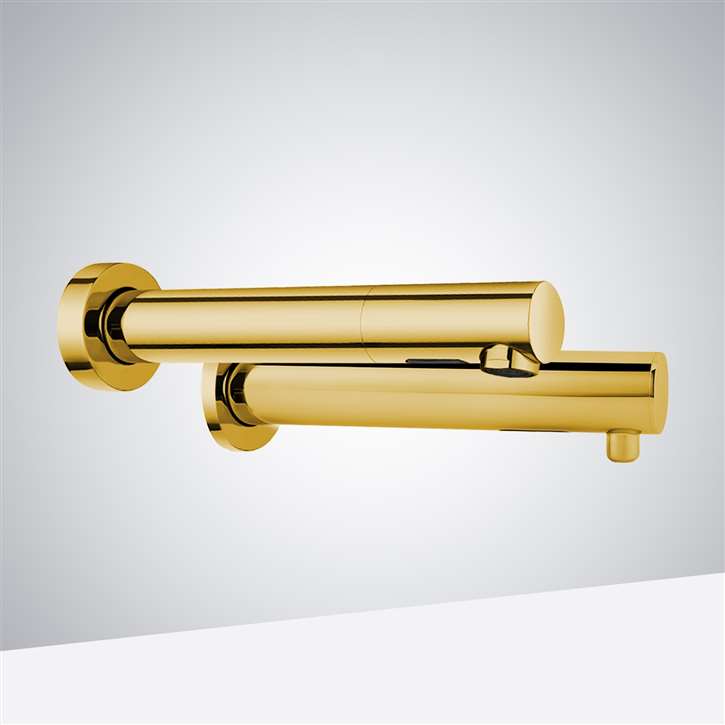 Fontana Venice Gold Wall Mount Touchless Commercial Automatic Sensor Faucet and Soap Dispenser