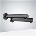 Fontana Venice Matte Black Wall Mount Touchless Commercial Automatic Sensor Faucet and Soap Dispenser