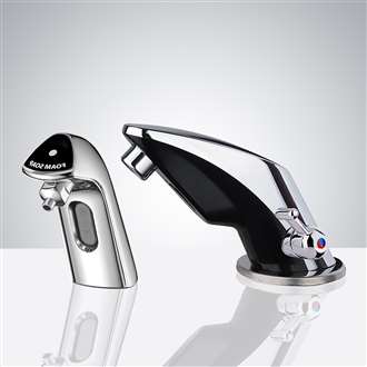 Fontana Chrome Finish Motion Sensor Faucet & Matching Automatic Soap Dispenser