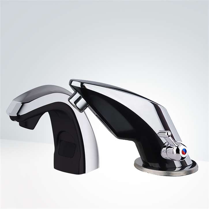 Fontana Freestanding Commercial Motion  Sensor Faucet And Automatic Soap Dispenser