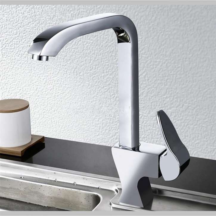 Padua Chrome Finish Deck Mounted Kitchen Faucet