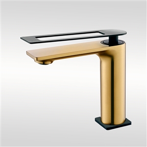 Fontana Coulaines Gold Finish Deck Mounted Basin Faucet