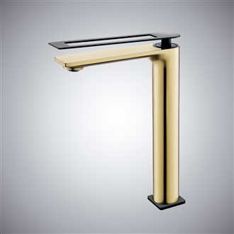 Fontana Forio Brushed Gold Deck Mounted Faucet