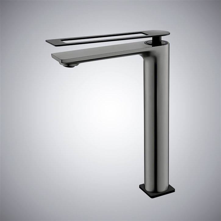 Fontana Forio Gun Metal Gray Deck Mounted Faucet