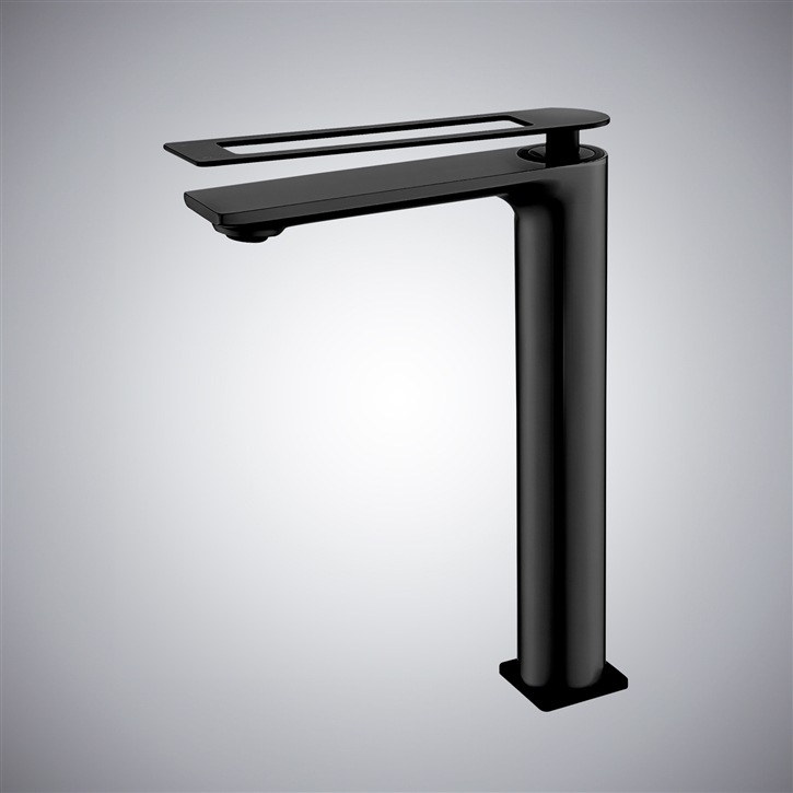 Fontana Forio Matte Black Luxury Bathroom Faucet