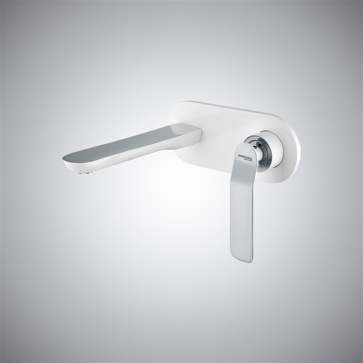 Fontana Paullo Mornasco Matte White Basin Faucet