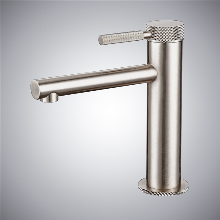 Fontana Torre Brushed Nickel Hot and Cold Basin Faucet