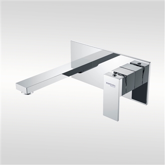 Fontana Ponte Lambro Chrome Wall Mounted Basin Faucet