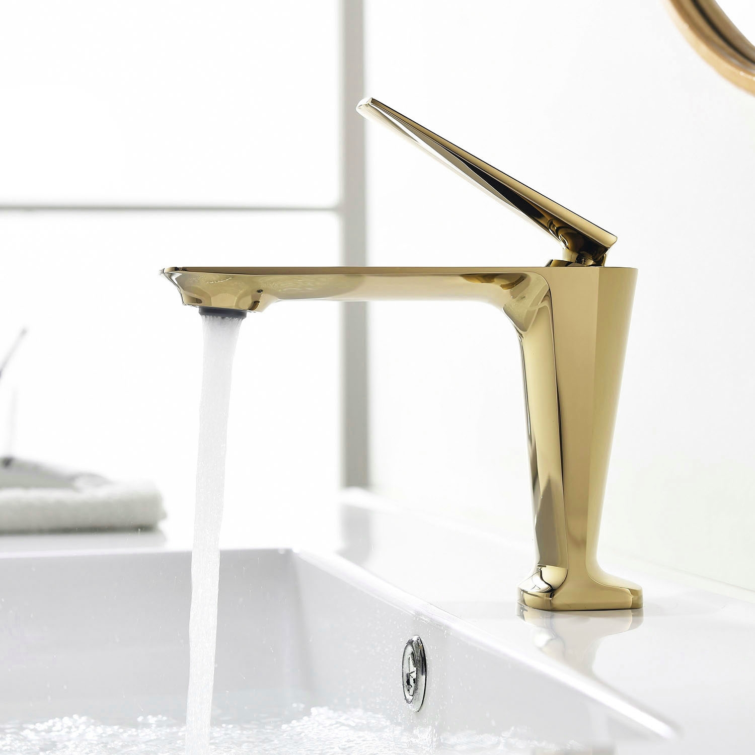 Fontana Persan Brushed Gold Bathroom Faucet