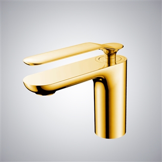 Fontana Albizzate Gold Single Handle Bathroom Faucet