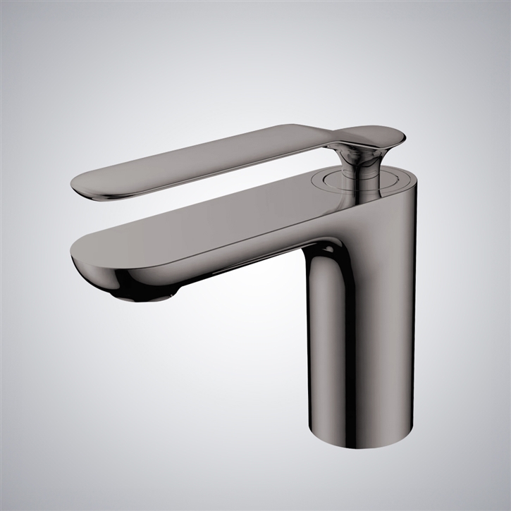 Fontana Albizzate Gun Metal Gray Wall Mounted Basin Faucet