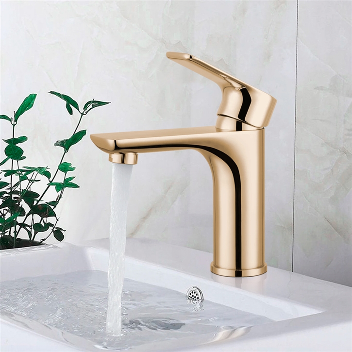 Fontana Vanzago Champagne Finish Bathroom Faucet