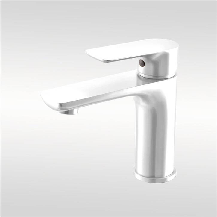 Fontana Vanzago Matte White Basin Faucet