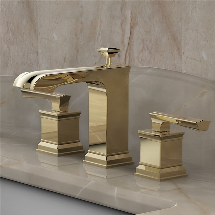 Fontana Fosses Brushed Gold Basin Faucet