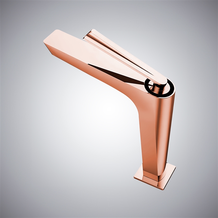 Fontana Waziers Rose Gold Bathroom Faucet Deck Mounted