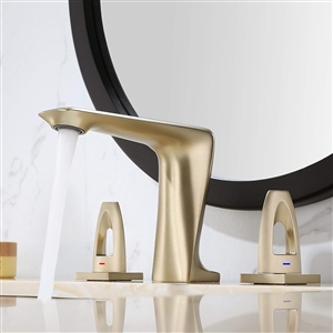 Fontana Aucamville Brushed Gold Dual Handle Basin