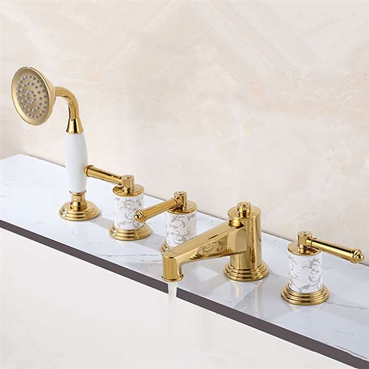 Forli Deck Mounted Chrome Finish Bathroom Faucet