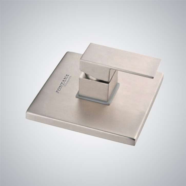 Fontana  Brushed Nickel  Square Shape 1  Way Concealed Shower Mixer Valve