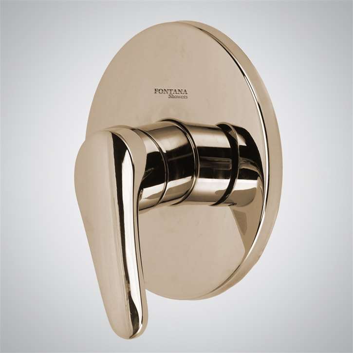 Fontana Champagne Finish Round 1 Way Shower Mixer Valve Type D