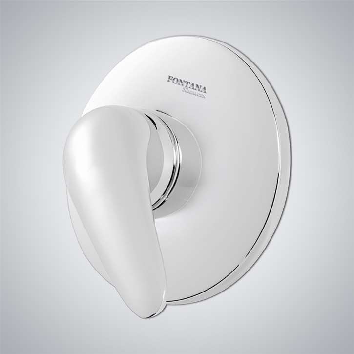 Fontana Matte White Finish Round 1 Way Shower Mixer Valve Type D