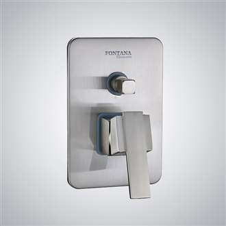 Fontana Wall Mounted Brushed Nickel 2 Way Shower Mixer Valve Type B