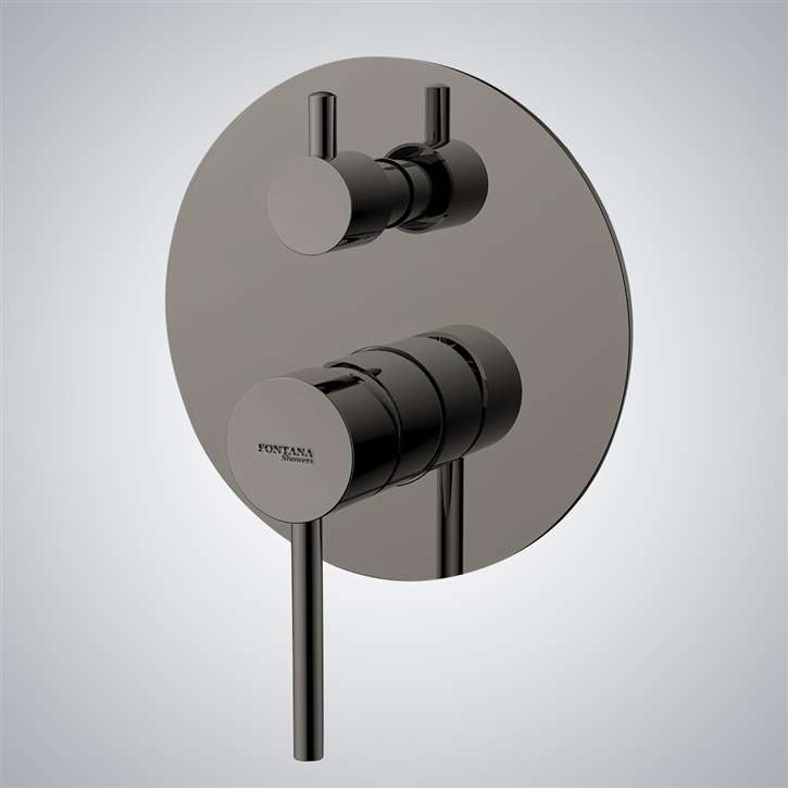 Fontana Chioggia Gun Metal Gray Round Shower Mixer