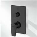 Fontana Wall Mounted 3 Way Shower Mixer Valve In Matte Black