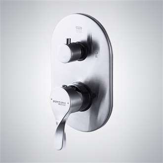 Fontana Chrome Finish Wall Mounted Bathroom Shower Mixer