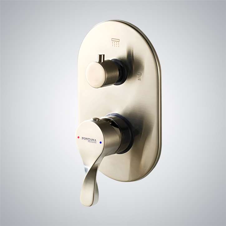 Fontana Rouen Champagne Wall Mounted Shower Mixer