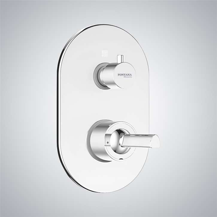 Fontana Nancy Matte White Thermostatic Shower Mixer