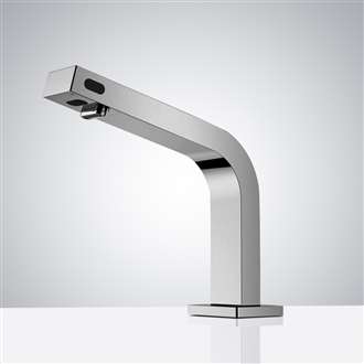 Fontana Chrome Deck Mounted Touchless Sensor Faucet With Automatic Soap Dispenser