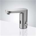 Fontana Deck Mounted Commercial Automatic Touchless Sensor Faucet In Brushed Nickel