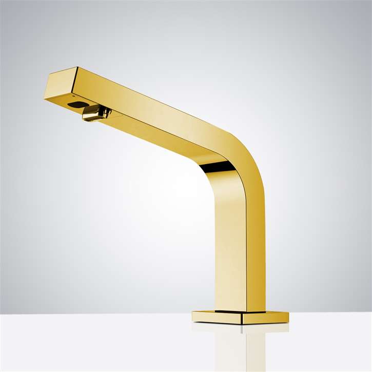 Fontana Franche-Comte Polished Gold 2 in 1 Touchless Faucet with Soap Dispenser