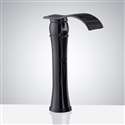 Fontana Matte Black Contemporary Commercial Deck Mount Sensor Faucet